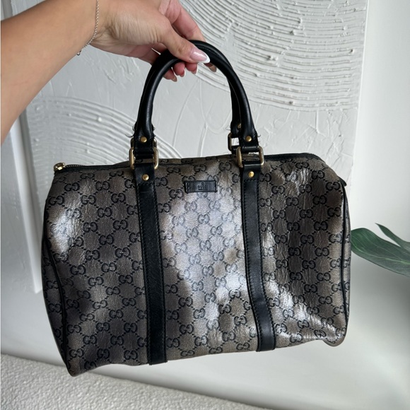 Gucci Handbags - *SOLD** Gucci Monogram Crystal Canvas Boston Bag